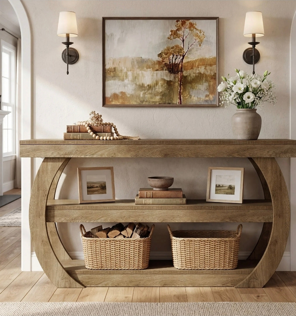 Modern Farmhouse Rustic Console Tables