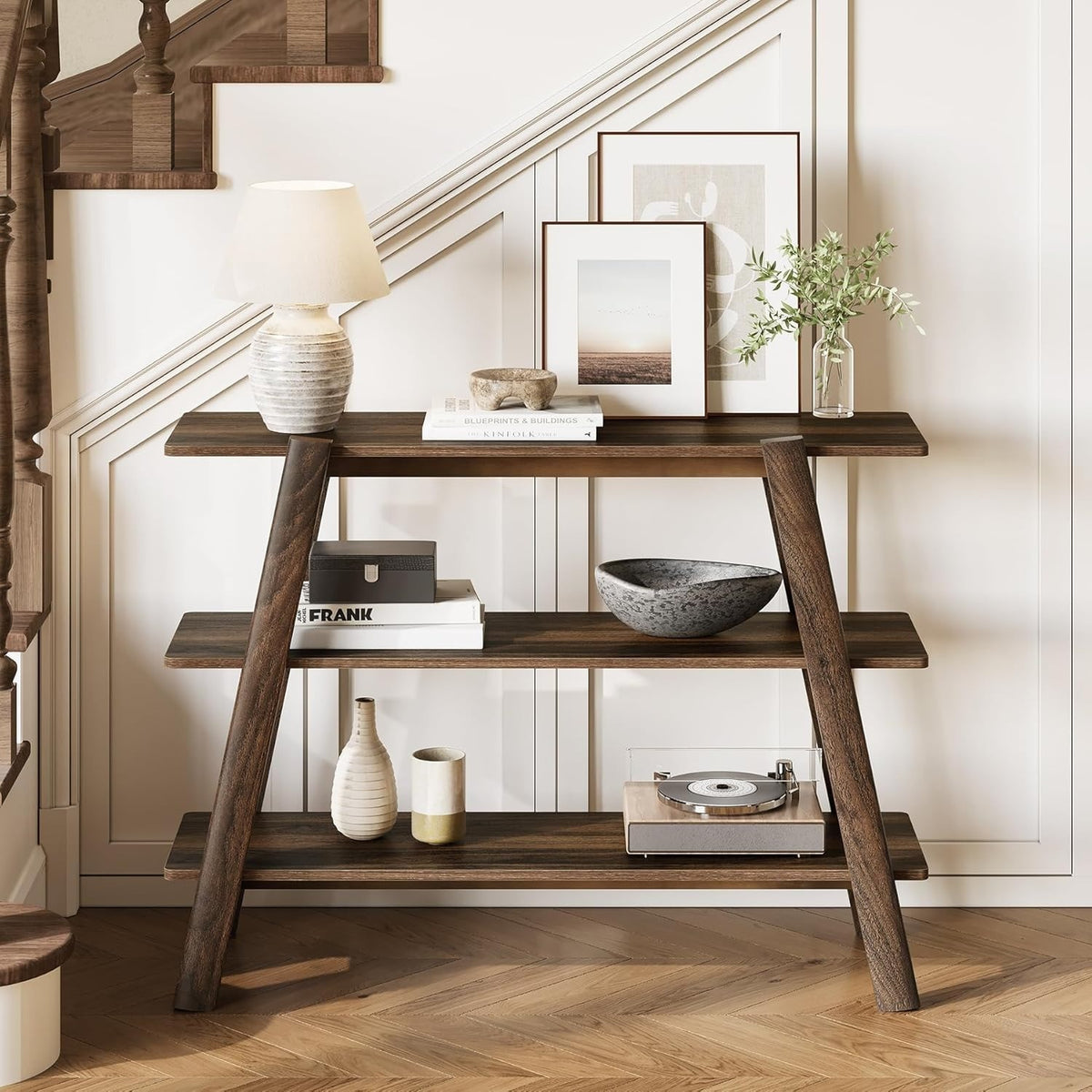41.3" Entryway Table Console Tables, Farmhouse Wooden Behind The Couch, Foyar En