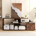 Estuary TV Stand for TVs up to 55” 3-Tier Media Console Table w/Storage-Coffee