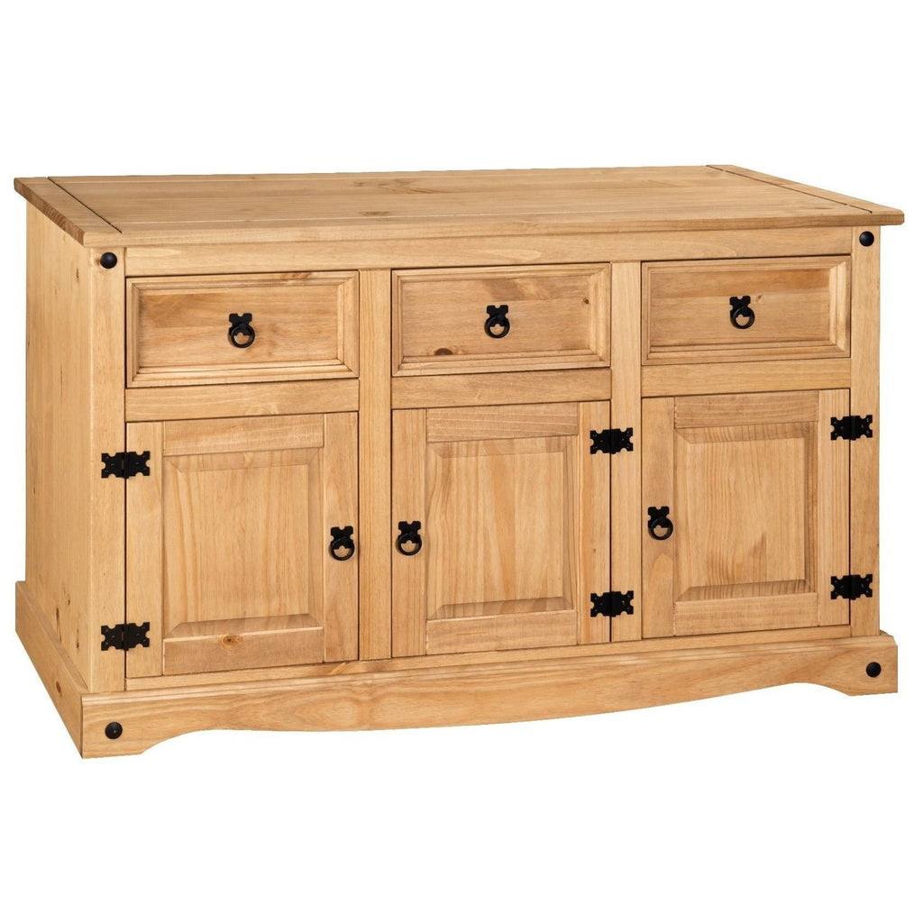 Corona 3 Door 3 Drawer Sideboard Solid Mexican Pine