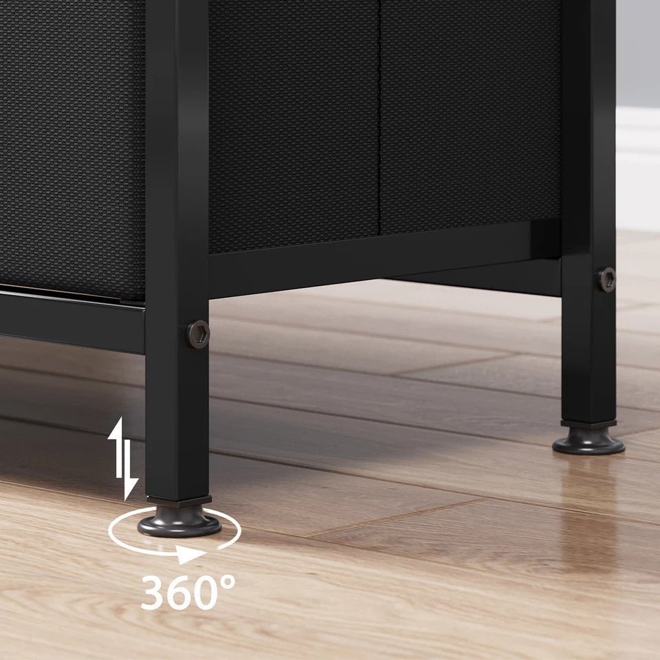 EstuaryTV Stand with 3 Fabric Drawers for 55 Inch TV Entertainment Center Media