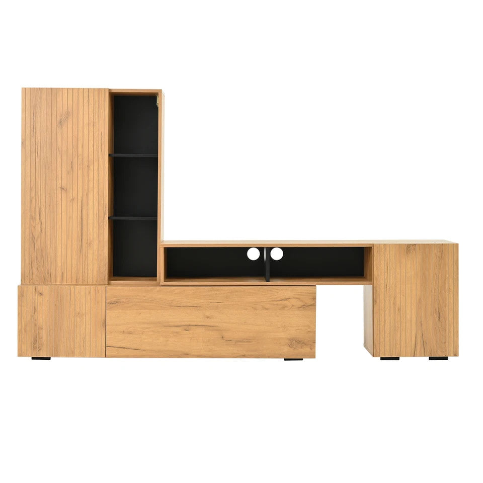 Estuary TV wall unit set with display cabinet (2 pieces),f, TV living roo