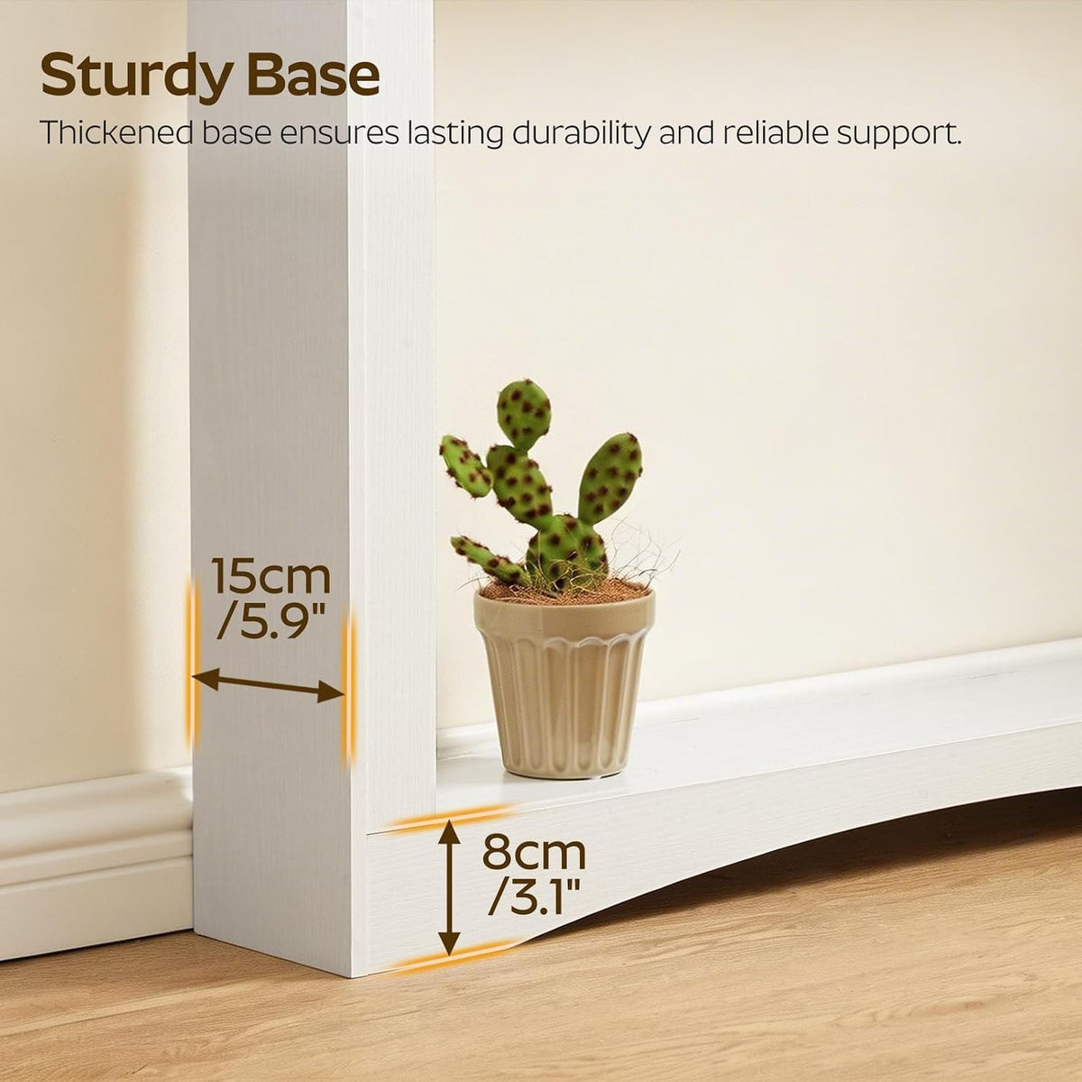 Estuary Narrow Console Table, 15 cm Thin Entryway Table, Behind Sofa Console Tab