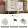 Estuary Sideboard Cabinet for Living Room, Chest of Drawers with 6 drawers,