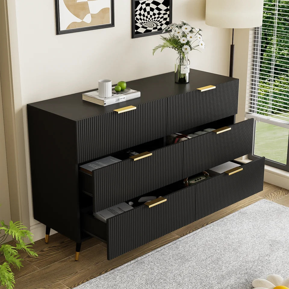 Estuary Elegant Sideboard with Modern Design, Chest of Drawers and Plenty