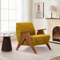 EstuaryArmchair for Living Room, Comfy Chenille Louge Chair, Upholstered Accent