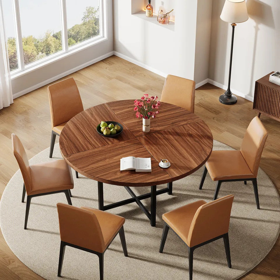 Estuary Compact 120CM Round Dining Table - Heavy-Duty Industrial Style Ki