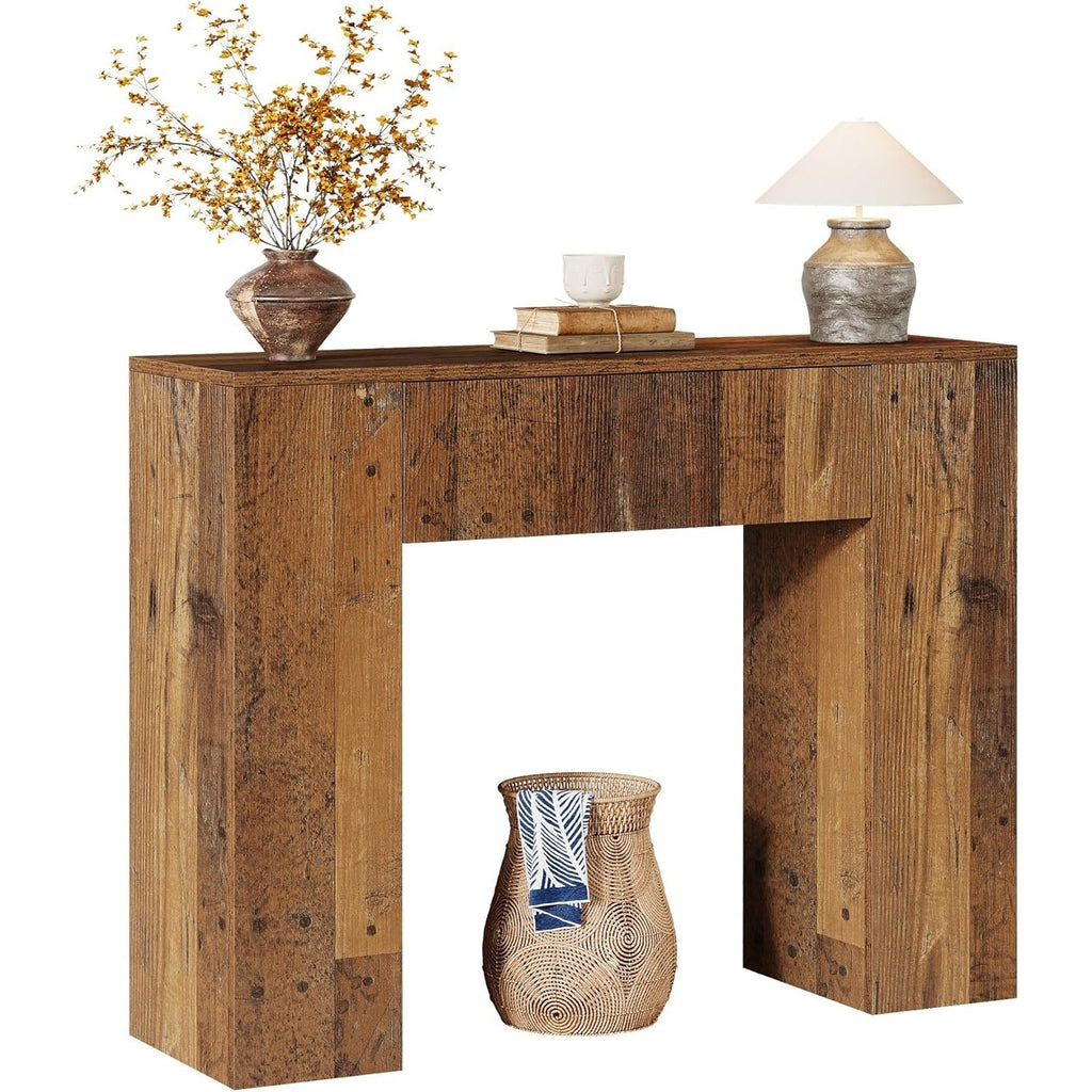 Estuary 39'' Farmhouse Console Table, Narrow Sofa Entryway Table with Drawer, Sm