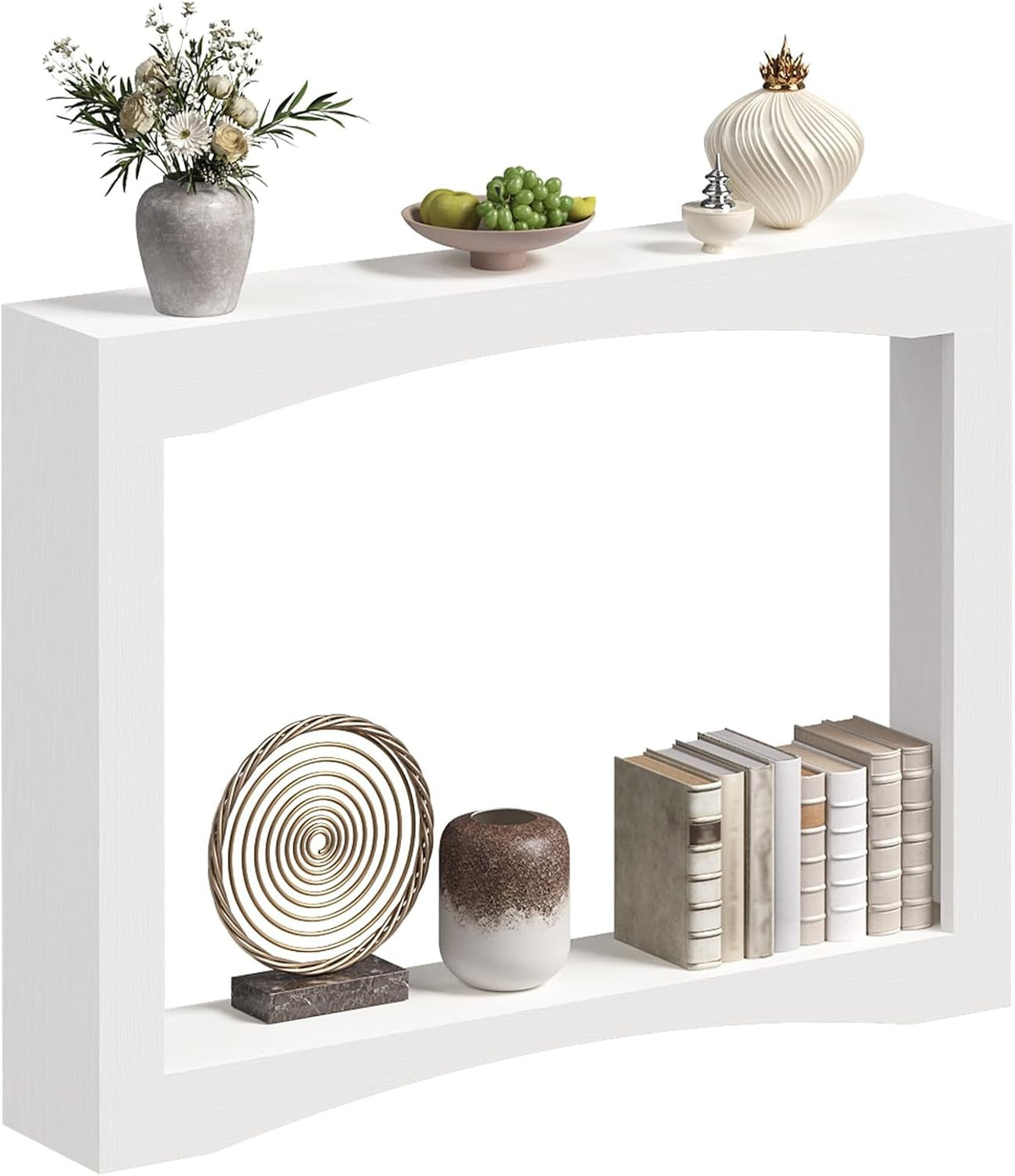 Estuary Narrow Console Table, 15 cm Thin Entryway Table, Behind Sofa Console Tab