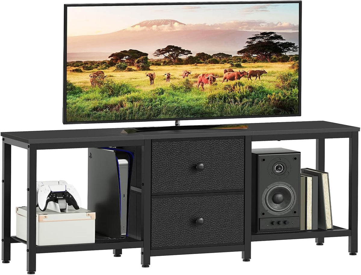 Estuary TV Stand Cabinet for TVs up to 55'', Media Console with Shelves and 2 Dr
