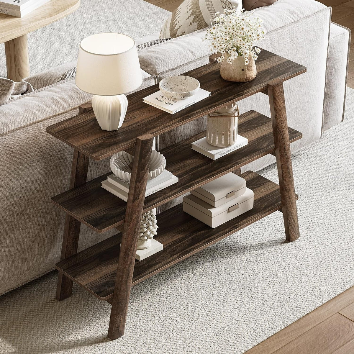 41.3" Entryway Table Console Tables, Farmhouse Wooden Behind The Couch, Foyar En