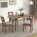 Estuary Set of 2 Dining Chairs Armless Upholstered Rustic Kitchen Side Chair