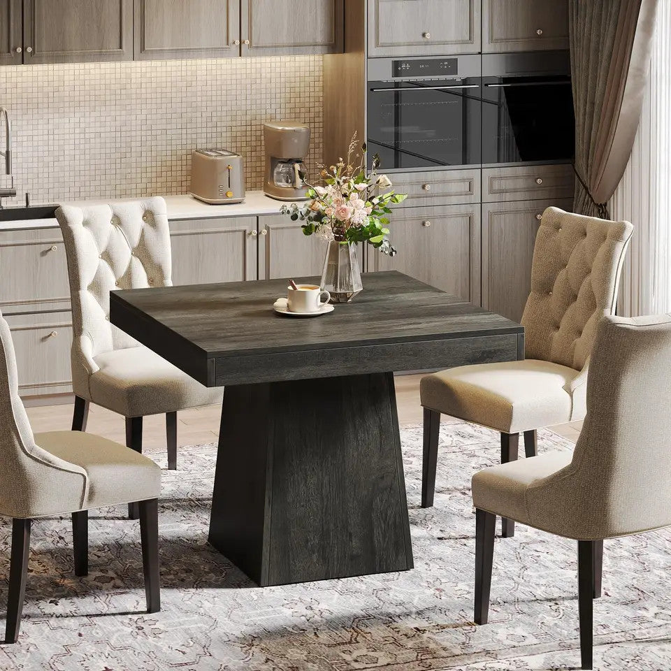 Estuary Square Dining Table for 4, 31.5-Inch Kitchen Table Small Dinner Table