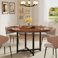 Estuary Compact 120CM Round Dining Table - Heavy-Duty Industrial Style Ki