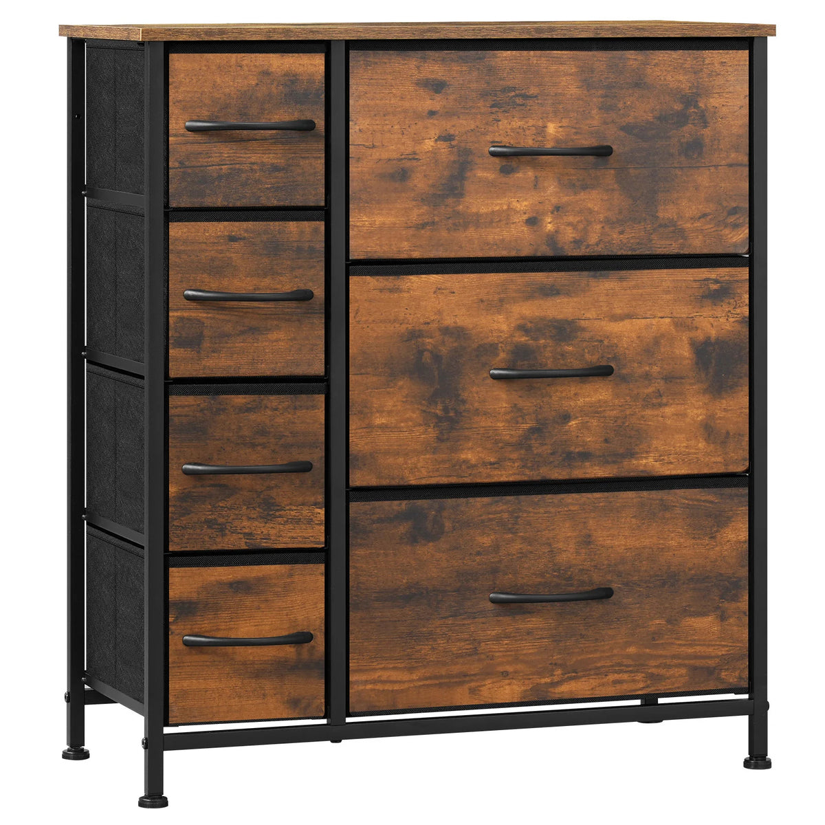 Estuary Storage Cabinet Fabric Chest of Drawers with 7 Drawers Metal Fram