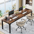 78.7 Inches Extra Long 2-Person Office Desk, Large Capacity Double Office Comput