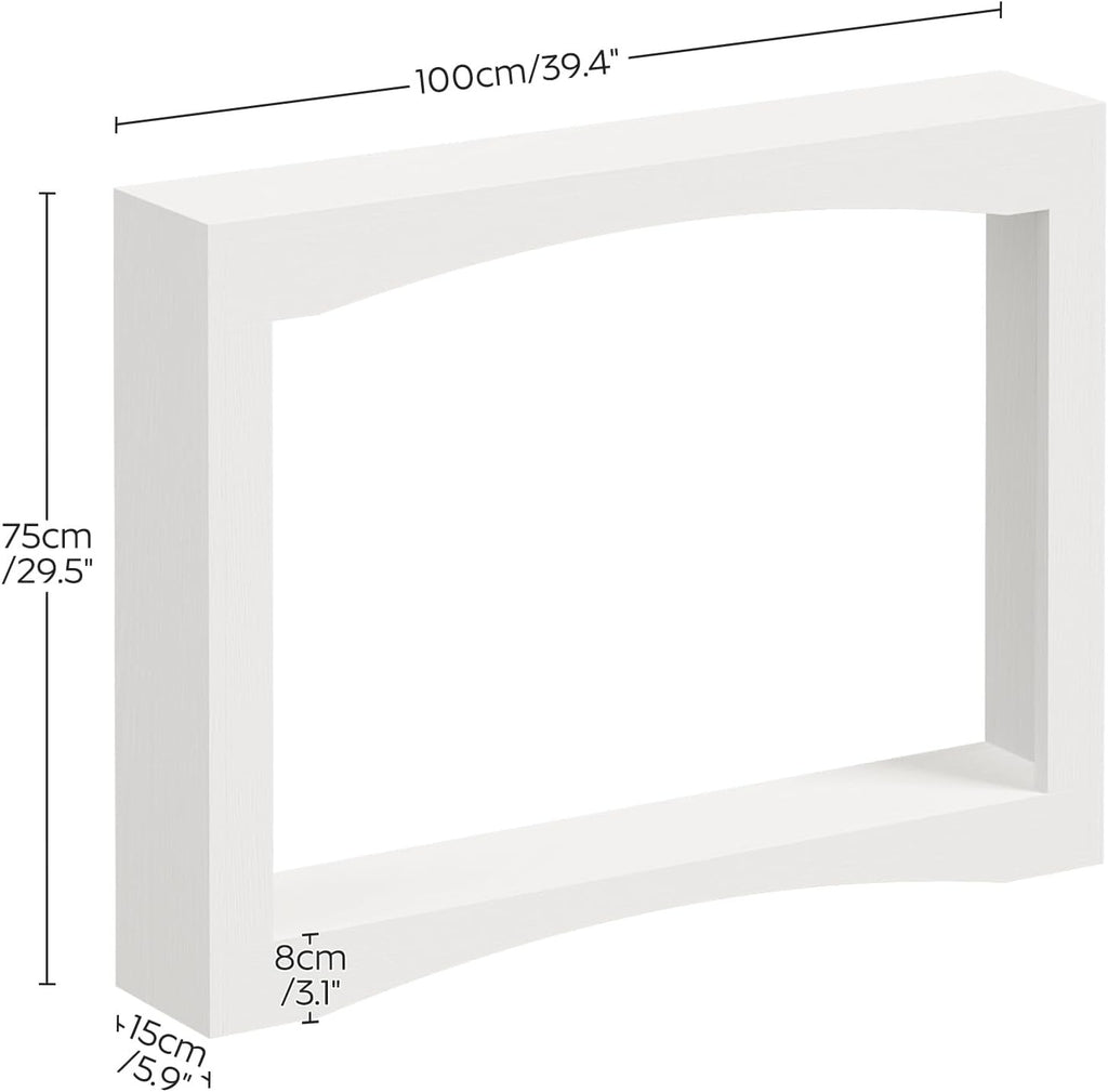 Estuary Narrow Console Table, 15 cm Thin Entryway Table, Behind Sofa Console Tab